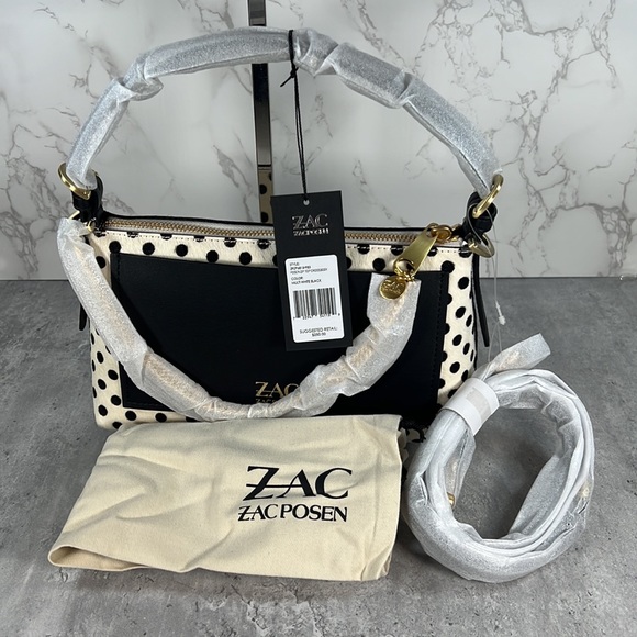ZAC Zac Posen Dotted Calf Hair Crossbody Bag - Picture 2 of 15